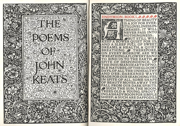 10 The Poems of John Keats. John KELMSCOTT PRESS / Keats.