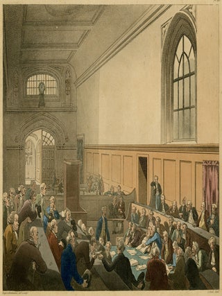 1011 Guildhall, Court of King's Bench; Examination of a Barkrupt before his Creditors; Microcosm...