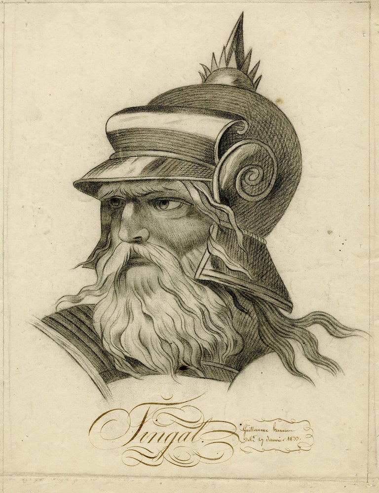 1026 Portrait of Fingal, or Finn MacCool. 19th century European School.