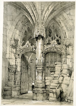 1031 La Halls au Blé,Tours; Saint Gatien Cathedral Interior, Tours France. Samuel Prout