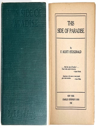 1062 This Side of Paradise. F. Scott Fitzgerald