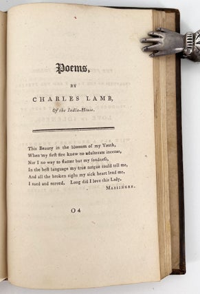 Poems; To which are now added Poems by Charles Lamb and Charles Lloyd