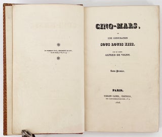 Cinq-Mars; ou une conjuration sous Louis XIII