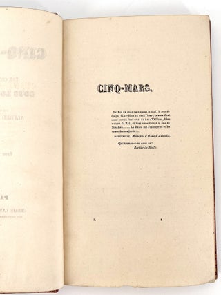 Cinq-Mars; ou une conjuration sous Louis XIII