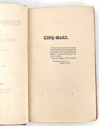 Cinq-Mars; ou une conjuration sous Louis XIII