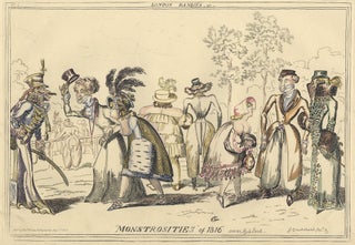 108 London Dandies-or- Monstrosities of 1816, Scene, Hyde Park, from Monstrosities. George...