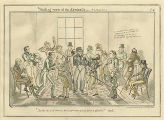 113 Waiting room at the Admiralty (*no Misnomer); From, The Progress of a Midshipman, Exemplified...