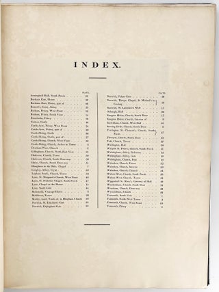 Antiquities of Norfolk; A Series of Etchings Illustrative of the Architectural Antiquities of Norfolk, with References to the Authors who have Described or Figured them.