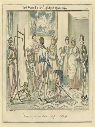 115 Mr. B. Promoted to Lieutenant and first putting on his uniform.; From, The Progress of a...