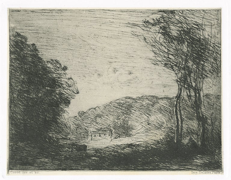 118 Campagne boisée (Wooded countryside). Jean-Baptiste-Camille Corot.