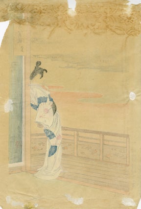 Bijin Hana Kurabe (Comparison of Beauties and Flowers).; Riverside