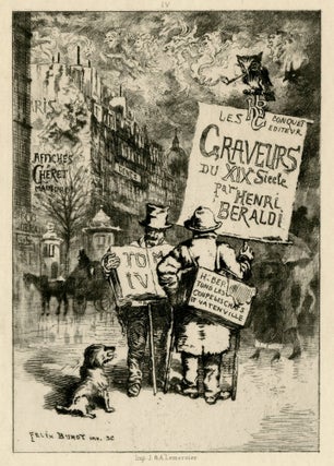1211 Frontispiece for Le Graveurs du XIX Siècle, by Henri Béraldi. Félix Hilaire Buhot