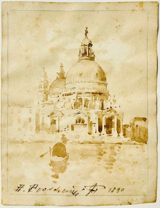 1227 Basilica di Santa Maria from the Grand Canal, Venice. Alberto Prosdocimi