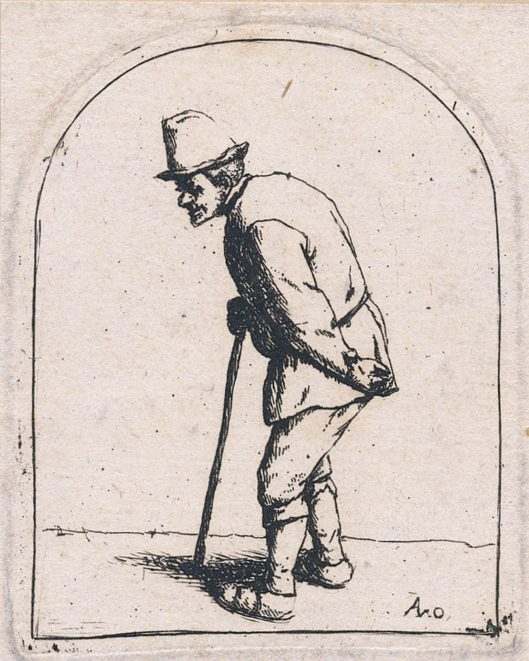 123 Peasant with a Crooked Back. Adriaen van Ostade.
