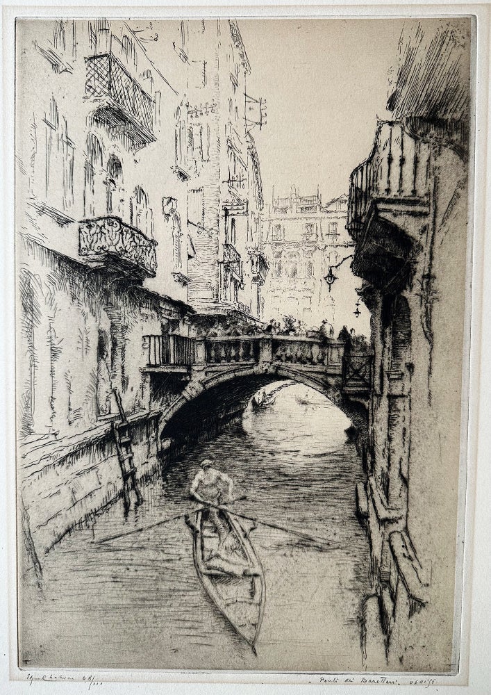 1241 Ponte dei Baratteri, Venice. Edgar Chahine.