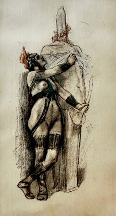 1243 Prêtresse antique. Félicien Rops