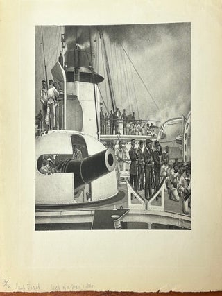 Deck of a Man o' War; Le Vauban (cuirassé)
