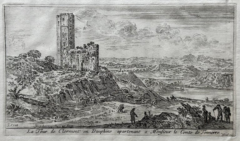 1253 Le Tour de Clermont en Dauphine apartenant a Monsieur de Tonnerre. Israel Silvestre.