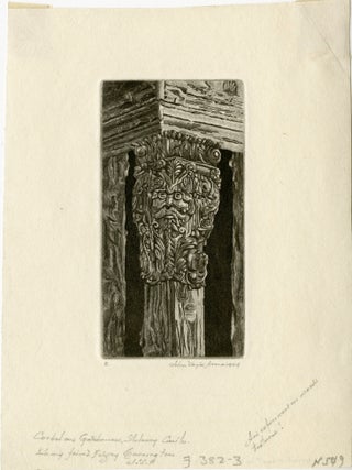 Corbel on Gate House, Stokesay Castle; Shropshire Corbel