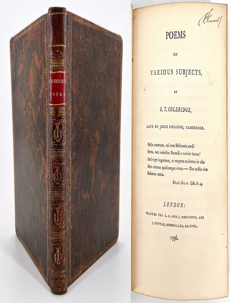 1275 Poems on Various Subjects. Samuel Taylor Coleridge.