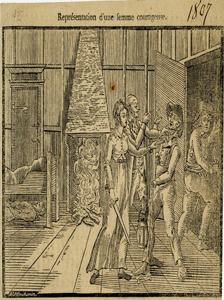 1324 Représentation d'une femme courageuse. E. Monchanin