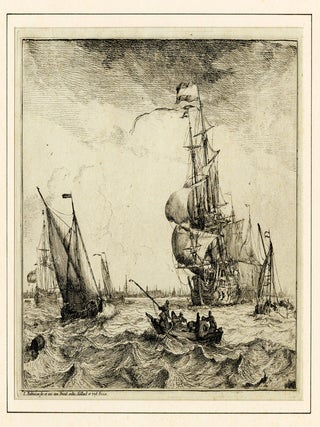 1327 Shipping on the IJ, Amsterdam in the background. Ludolf Backhuizen