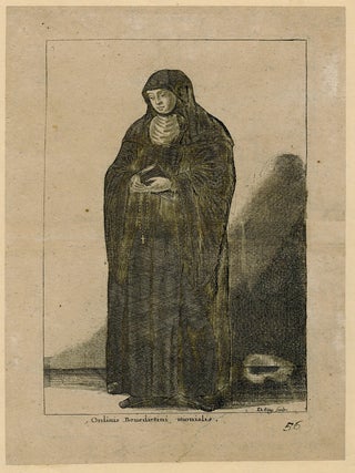 1349 Ordinis Benedictini monialis; Saint Thecla of Kitzengen. Daniel King, with Wenceslaus Hollar