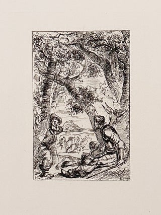 1358 Don Quixote and Sancho Panza Witness the Attack on Rocinante. Baron Dominique Vivant Denon,...