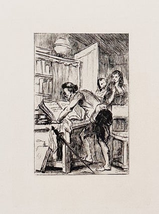 1381 Don Quixote Reading. Baron Dominique Vivant Denon, after Jean-Honoré Fragonard