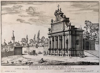 1384 Fountains of Rome; Fontana e castello dell'Acqua. Giovanni Battista Falda