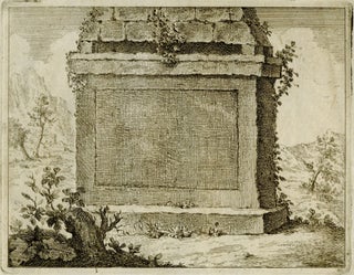 1396 Frontispiece with tomb in a rocky landscape. Allaert van Everdingen