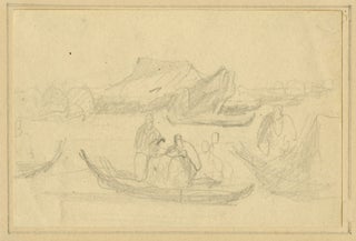 1399 Study of fishermen near a rocky outcropping. Samuel Prout