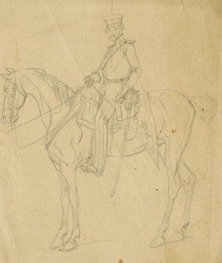 1405 Cavalryman on horseback. 19th century French School