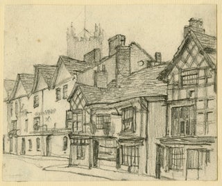 1408 The Shambles, York, with Yorkminster in the background. Frank Lewis Emanuel