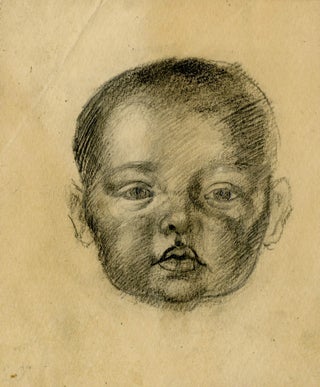 1419 Portrait of an infant. 19th century Russian School