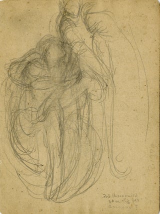Double-sided study for a painting of robed figures