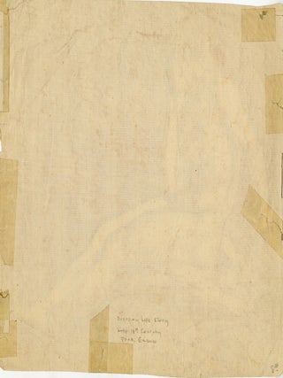 Life study of a male nude in repose