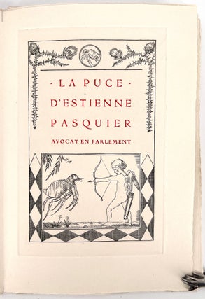 La Puce de Madame Des Roches; ou Jeux poétiques composés aux grands jours de Poitiers , l'an MDLXXIX , par Catherine des Roches