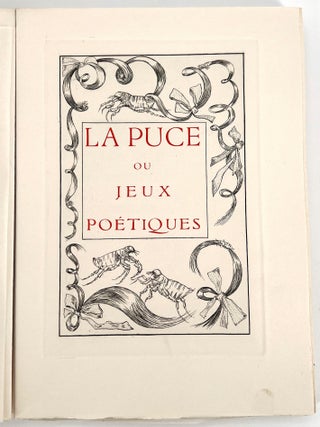 La Puce de Madame Des Roches; ou Jeux poétiques composés aux grands jours de Poitiers , l'an MDLXXIX , par Catherine des Roches