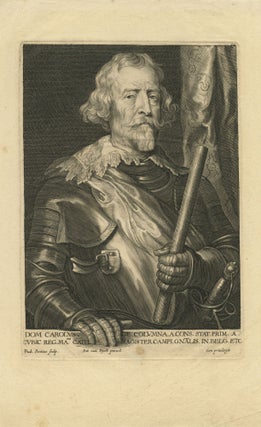146 Portrait of Carlos de Columna, Marques de la Espinar. Paulus Pontius, after Anthonie Van Dyck