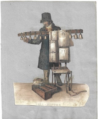 1462 Joseph Hill, the Bell-Ringer (with a stand for his bells), from Costume of the Lower Orders...