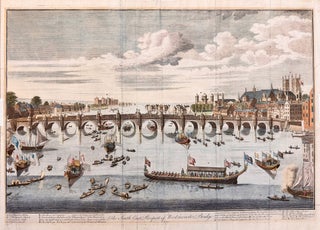 1469 The South East Prospect of Westminster Bridge. Benjamin Cole, called Canaletto after...
