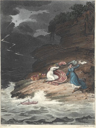 1481 Cornelian Bay, from Poetical Sketches of Scarborough. Thomas Rowlandson