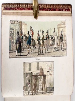 Un an à Rome et dans ses environs; Recueil de dessins lithographiés, représentant les costumes, les usages et le cérémonies civiles et religieuses des états romains, et généralement tout ce qu'on y voit de remarquable pendant le cours d'une année.