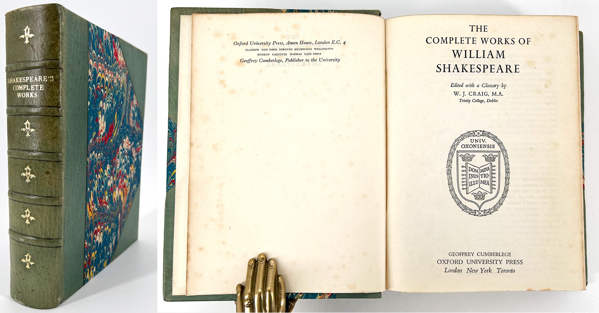 The Complete Works of William Shakespeare; Edited with a Glossary by W. J.  Craig, M.A., Trinity College Dublin by William Shakespeare on Rob Zanger 