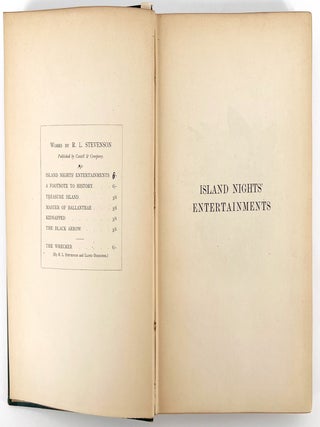 Island Nights' Entertainments; consisting of The Beach of Falesá, The Bottle Imp, The Isle of Voices