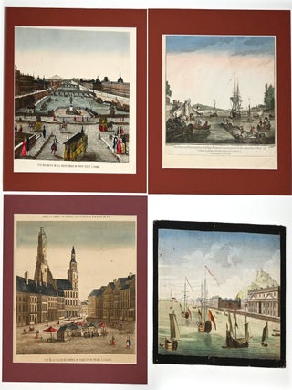 Four 18th Century Optical views of Paris etc.