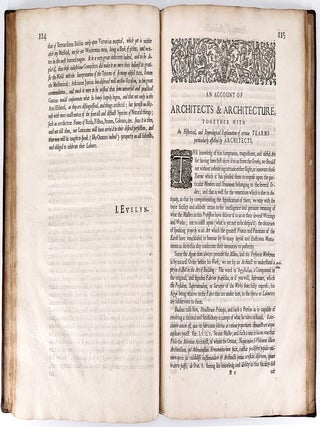 A Parallel of Antient Architecture with Modern; In a Collection of Ten Principal Authors who have Written upon the Five Orders, Palladio and Scamozzi, Serlio and Vignola, D. Barbaro and Cataneo, L.B. Alberti and Viola, Bullant and De Lorme, Compared with One Another. The Three Greek Orders, Dorique, Ionique, and Corinthian, Comprise the First Part of this Treatise. And the Two Latine, Tuscan and Composita, the Latter. .... With Leon Baptista Alberti's Treatise of Statues.
