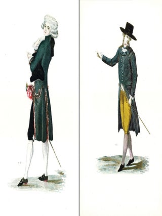 1604 Eight 18th century-era fashion plates from the portfolio Modes, by Madeleine Connat....