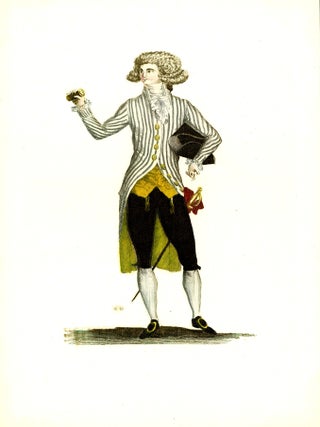 Eight 18th century-era fashion plates from the portfolio Modes, by Madeleine Connat.